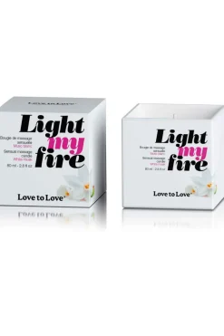 £30 And Under>Love to Love Light My Fire Massage Candle White Musk 80ml