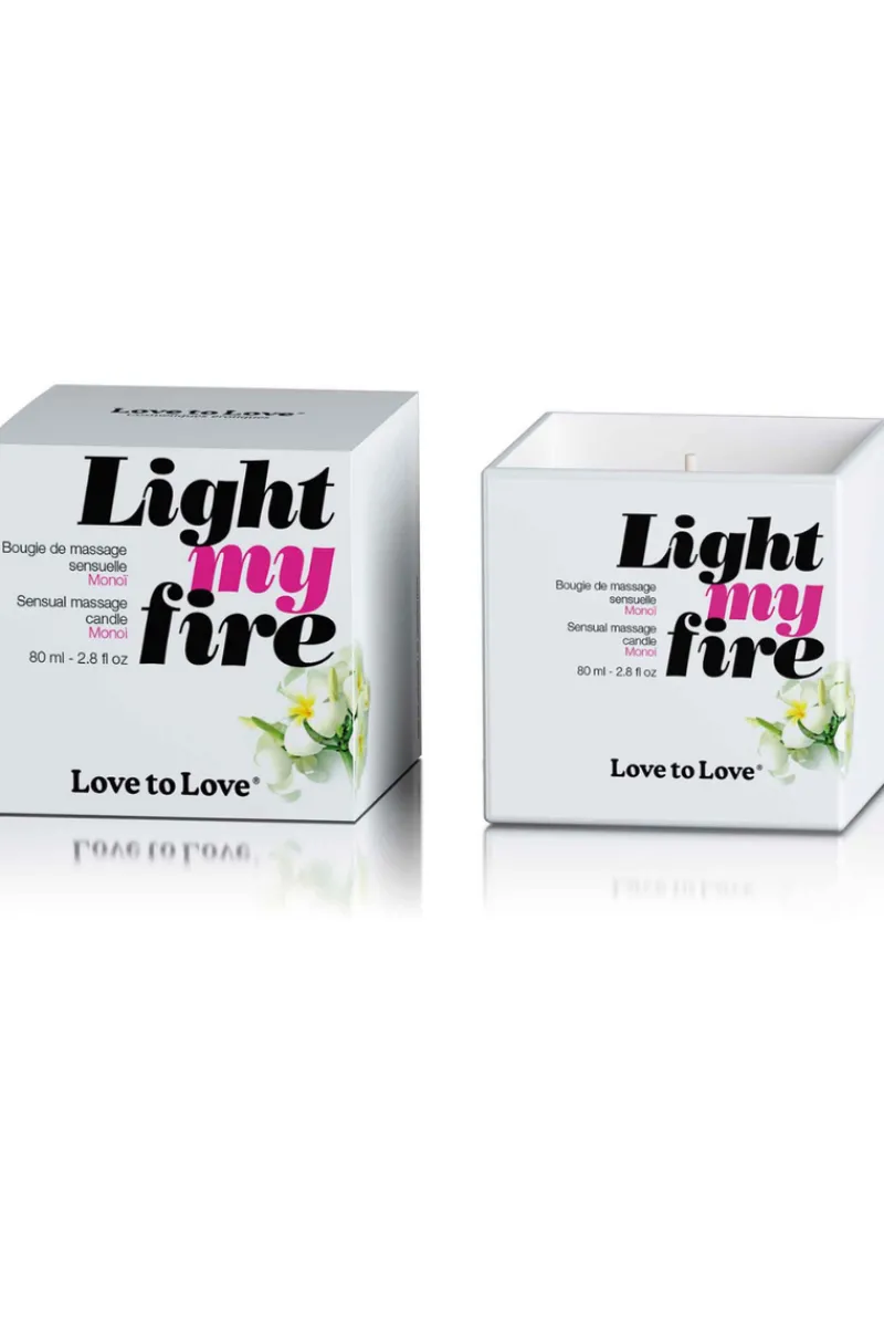 £30 And Under>Love to Love Light My Fire Massage Candle Monoi 80ml