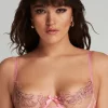 Plunge Bras | Balconette Bras & Demi Bras>Agent Provocateur Lindie Demi Cup Plunge Bra Dusky Pink, Size UK 32C