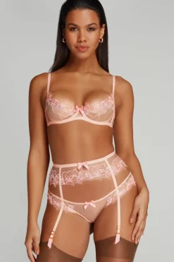 Suspender Belts | Suspender Belts>Agent Provocateur Lindie Suspender Belt Baby Pink, Size 4 (UK 12)
