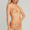 Suspender Belts | Suspender Belts>Agent Provocateur Lindie Suspender Belt Gold, Size 5 (UK 14)