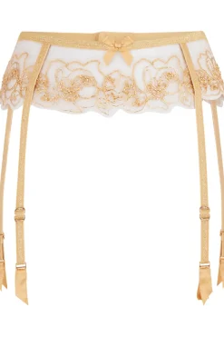 Suspender Belts | Suspender Belts>Agent Provocateur Lindie Suspender Belt Gold, Size 5 (UK 14)