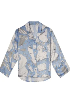 Pyjama Tops | £30 And Under>Playful Promises Logan Spector Long Pyjama Shirt, , Size UK 16 Statues