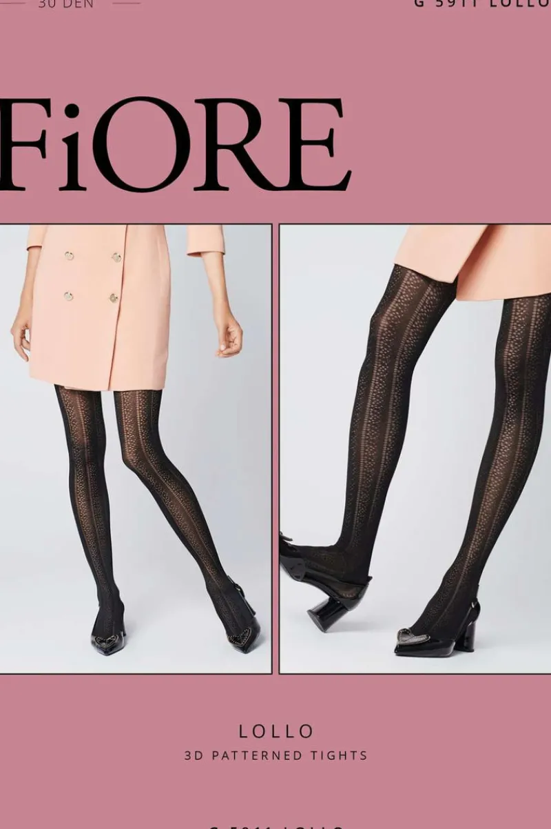 Black Tights | Patterned Tights>FiORE Lollo Tights 30 Denier Black