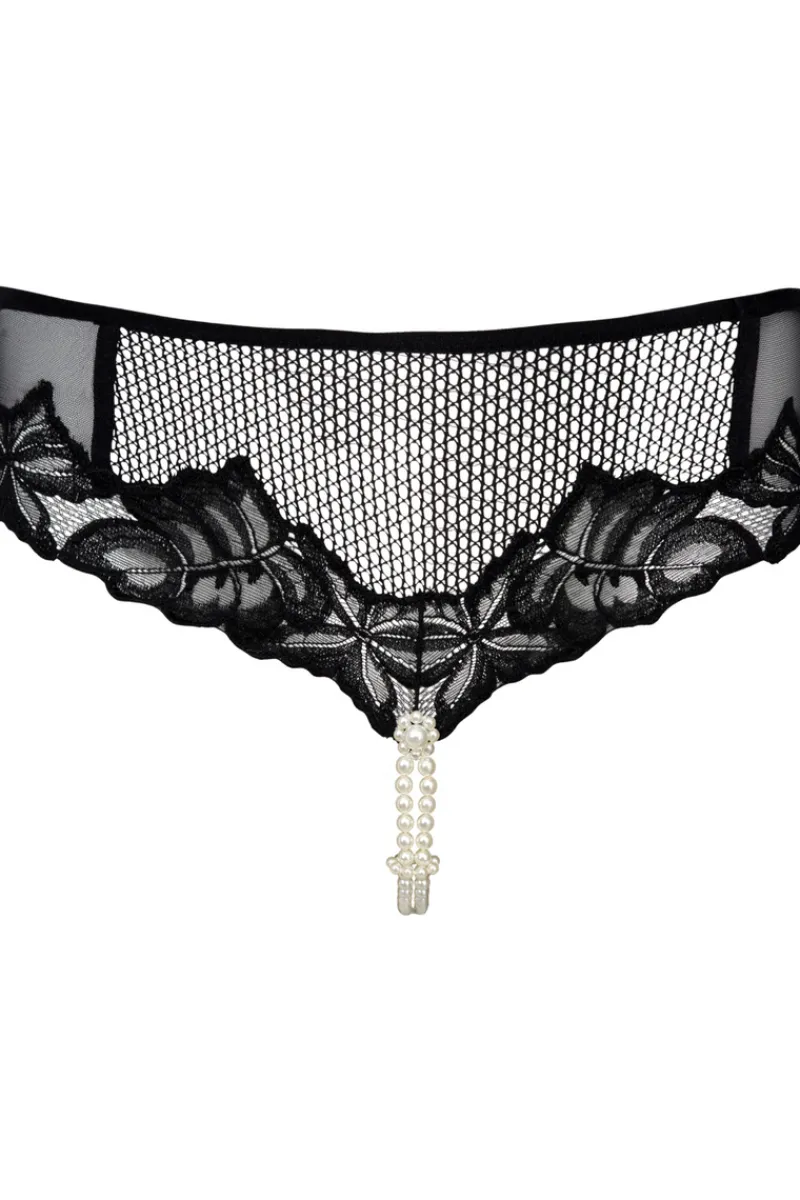 Sexy Lingerie | Sheer Lingerie>Bracli London Daisy Brief Black