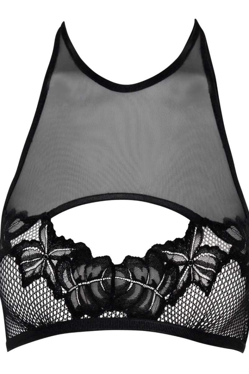 Sexy Lingerie | Sheer Lingerie>Bracli London Halterneck Bra Black