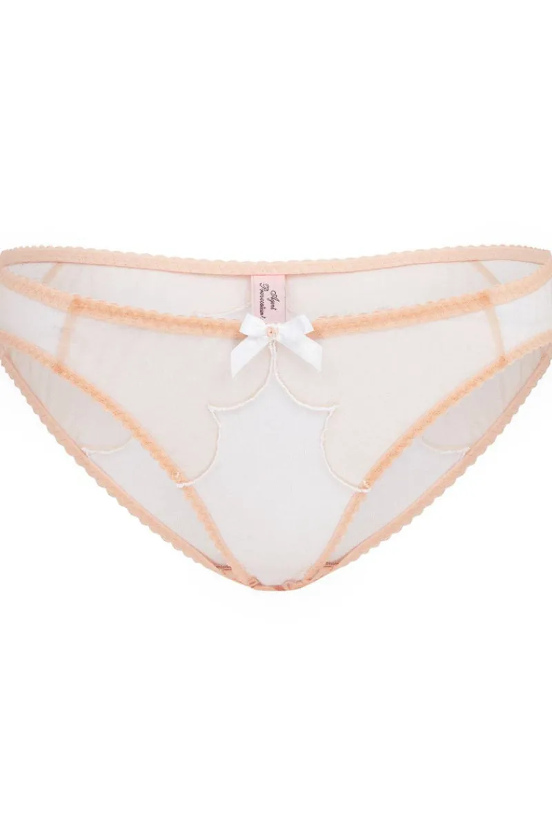 Sheer Lingerie | Briefs>Agent Provocateur Lorna Brief in Sand
