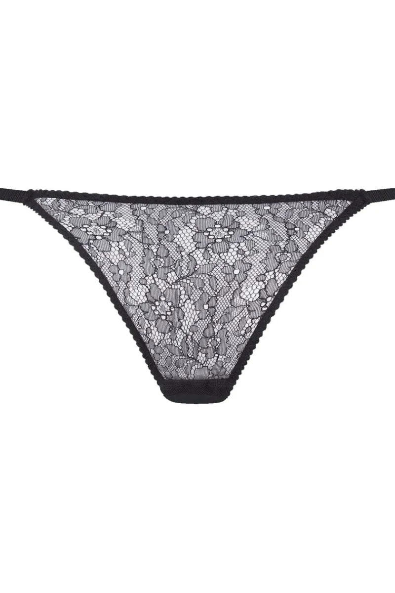 Sheer Lingerie | Briefs>Agent Provocateur Lorna Lace Brief Black