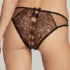 Crotchless Lingerie | Sheer Lingerie>Agent Provocateur Lorna Lace Ouvert Black