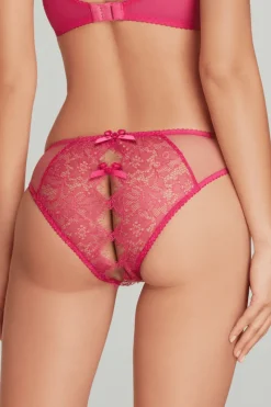 Crotchless Lingerie | Sheer Lingerie>Agent Provocateur Lorna Lace Ouvert Fuchsia, Size 2 (UK 8)