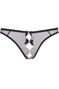 Crotchless Lingerie | Sheer Lingerie>Agent Provocateur Lorna Ouvert in Black