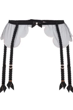 Sheer Lingerie | Suspender Belts>Agent Provocateur Lorna Suspender in Black