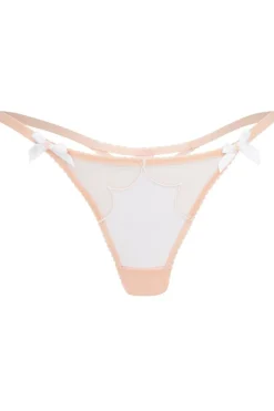 Sheer Lingerie | Thongs & G-strings>Agent Provocateur Lorna Thong in Sand