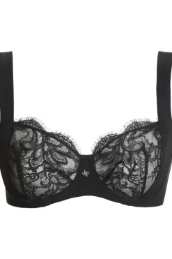 Balconette Bras & Demi Bras | Underwired Bras>Prelude Love Glows Underwire Bra Black
