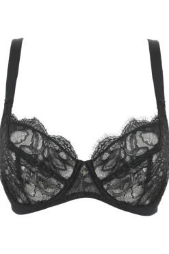 Balconette Bras & Demi Bras | Underwired Bras>Prelude Love Glows Underwire Bra Black