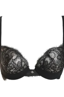 Push Up Bras | Underwired Bras>Prelude Love Glows Underwired Push Up Bra Black