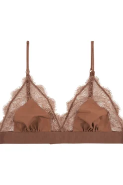Triangle Bras | Wireless Bras>Love Stories Love Lace Triangle Bralette Medium Brown