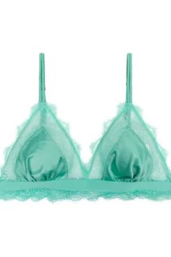 Sheer Lingerie | Wireless Bras>Love Stories Love Lacy Unpadded Bralette Mint