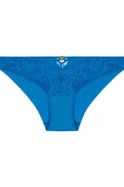 Sexy Lingerie | Luxury French Lingerie>Aubade Love Soul Lace Brazilian Brief in Blue Azure