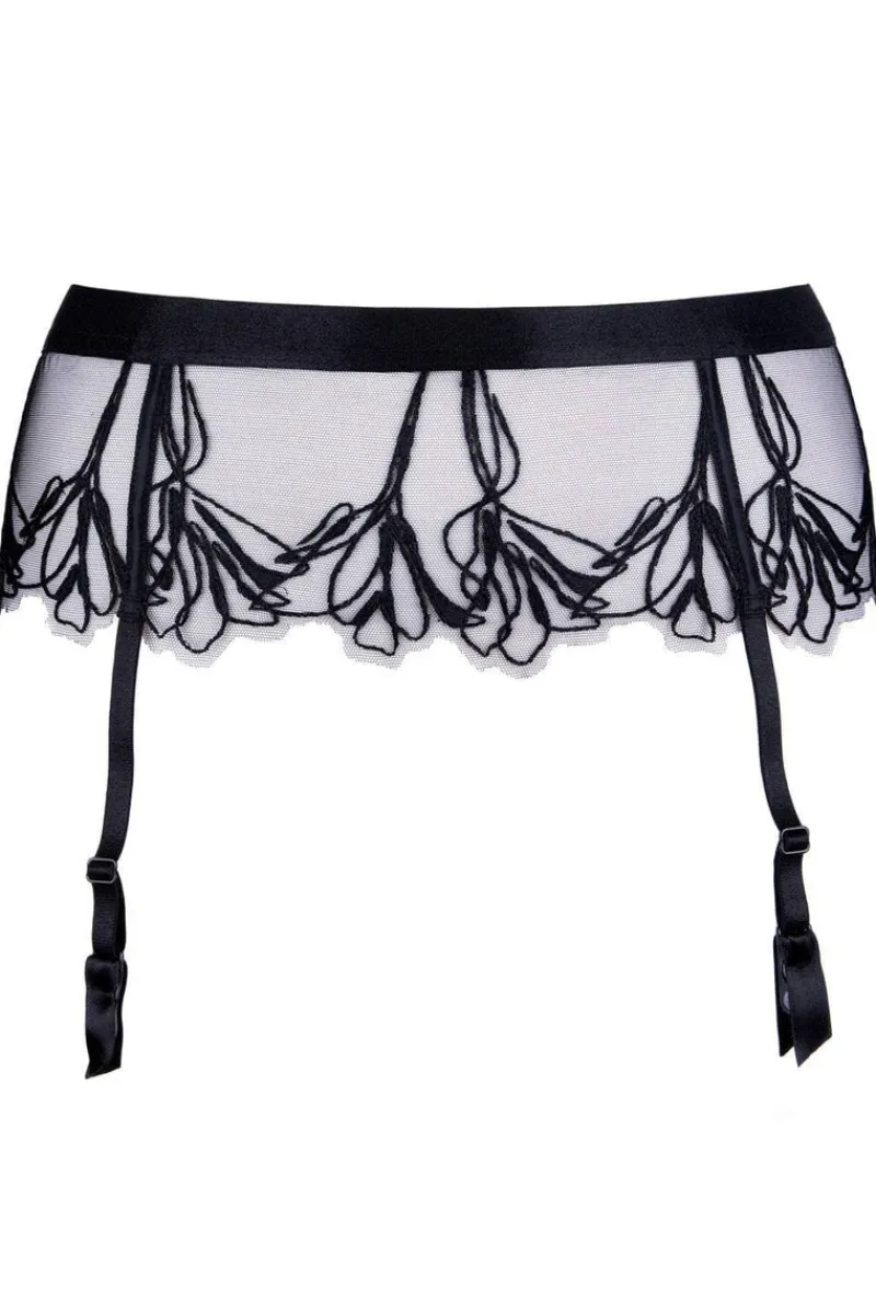 £30 And Under | Suspender Belts>Jolidon Love Supreme Suspender in Black, Size L (UK 12)