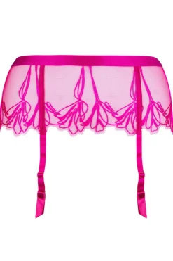 £30 And Under | Suspender Belts>Jolidon Love Supreme Suspender in Fuchsia