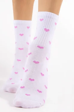 £30 And Under>FiORE Loves Cotton Heart Socks