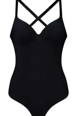 Bodysuits & Playsuits | Bra Solutions & Accessories>Bye Bra Low Back Thong Bodysuit Black