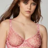 Underwired Bras>Agent Provocateur Lucky Scoop Underwired Bra PinkLeopard