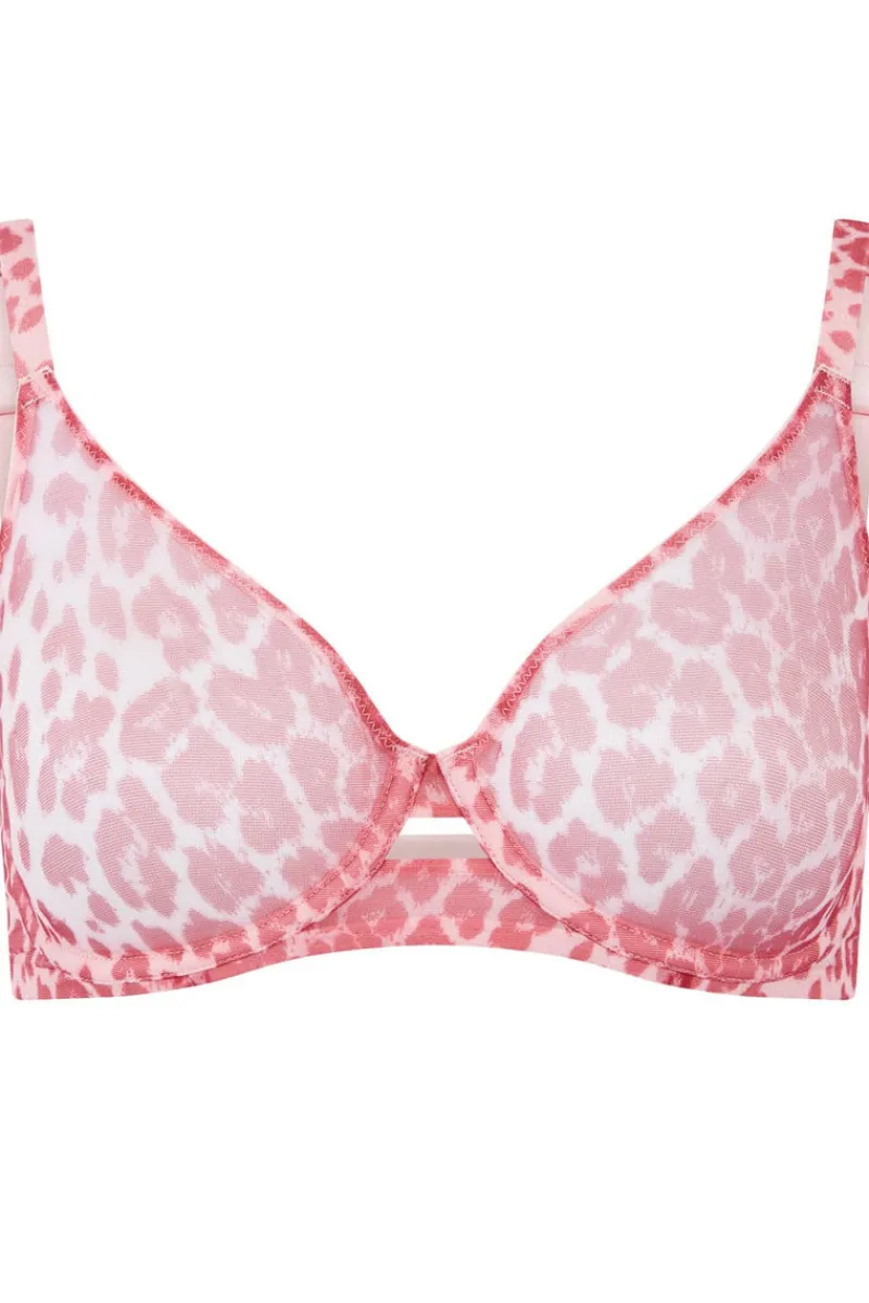 Underwired Bras>Agent Provocateur Lucky Scoop Underwired Bra PinkLeopard