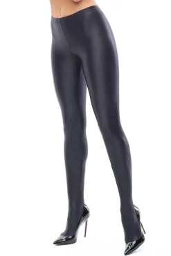 Black Tights>Miss O Lycra Glossy Tights Black