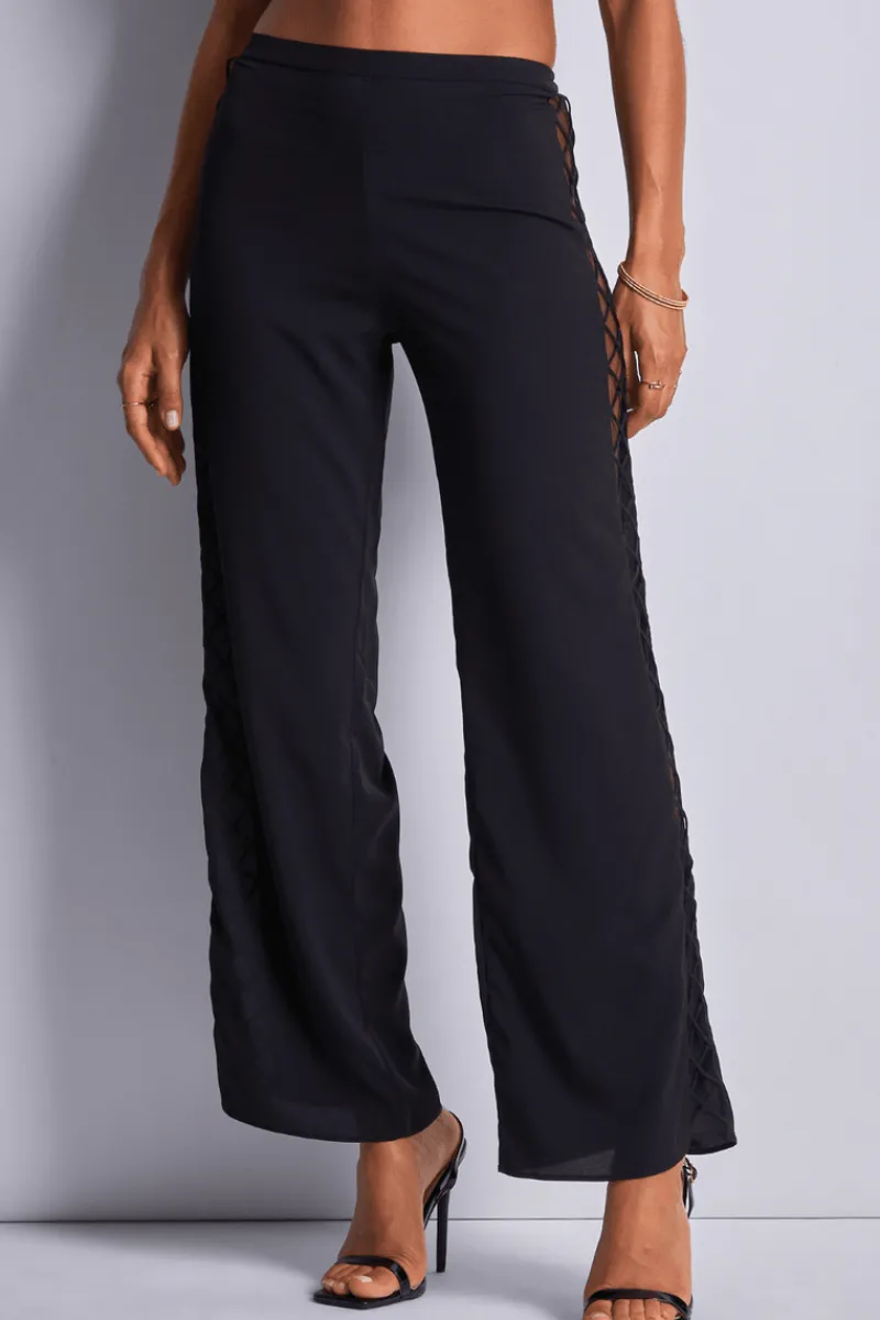 Pyjama Pants & Shorts | Sexy Lingerie>Aubade Made For Heaven Trousers Black