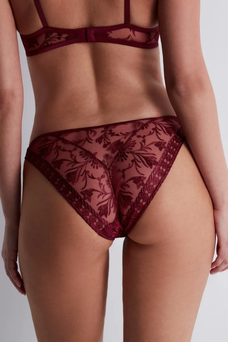 Red Lingerie | Sexy Lingerie>Aubade Magnetic Spell Italian Brief CrimsonRed
