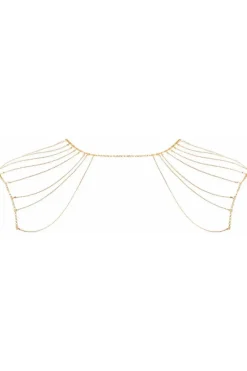 Pleasure>Bijoux Indiscrets Magnifique Shoulders and Back Chain in Gold