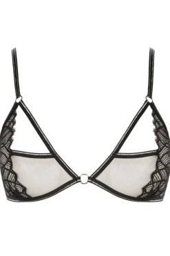 Sexy Lingerie | Sheer Lingerie>Bracli Manhattan Triangle Bra Black