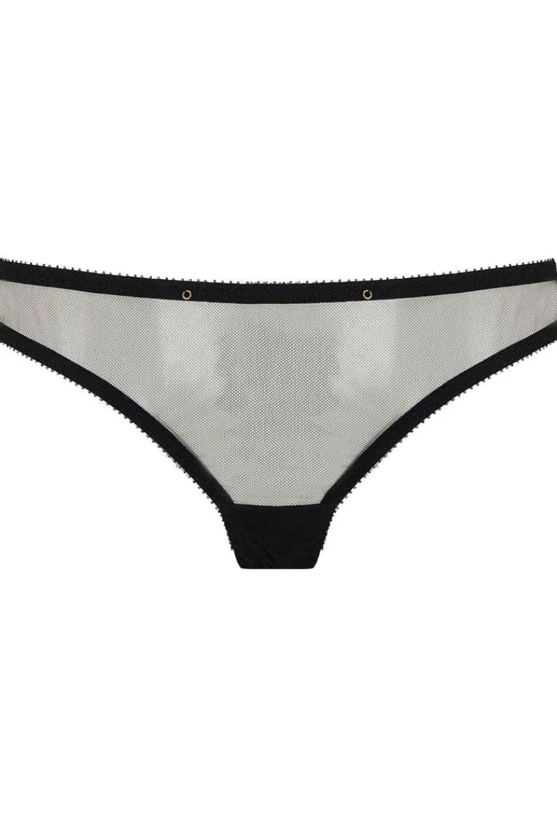 £30 And Under | Sheer Lingerie>Edge o' Beyond Marinette Brazilian Brief in Black