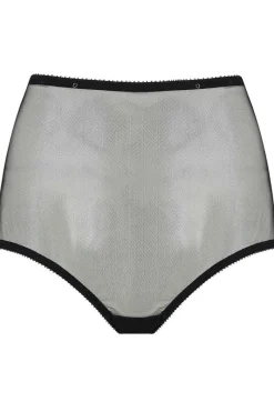 Sheer Lingerie | High Waist Thongs And Knickers>Edge o' Beyond Marinette High Waist Brief in Black