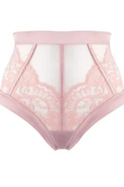 £30 And Under | High Waist Thongs And Knickers>Prelude Marlene High Waisted Brazilian, Size S (UK 8) Pink