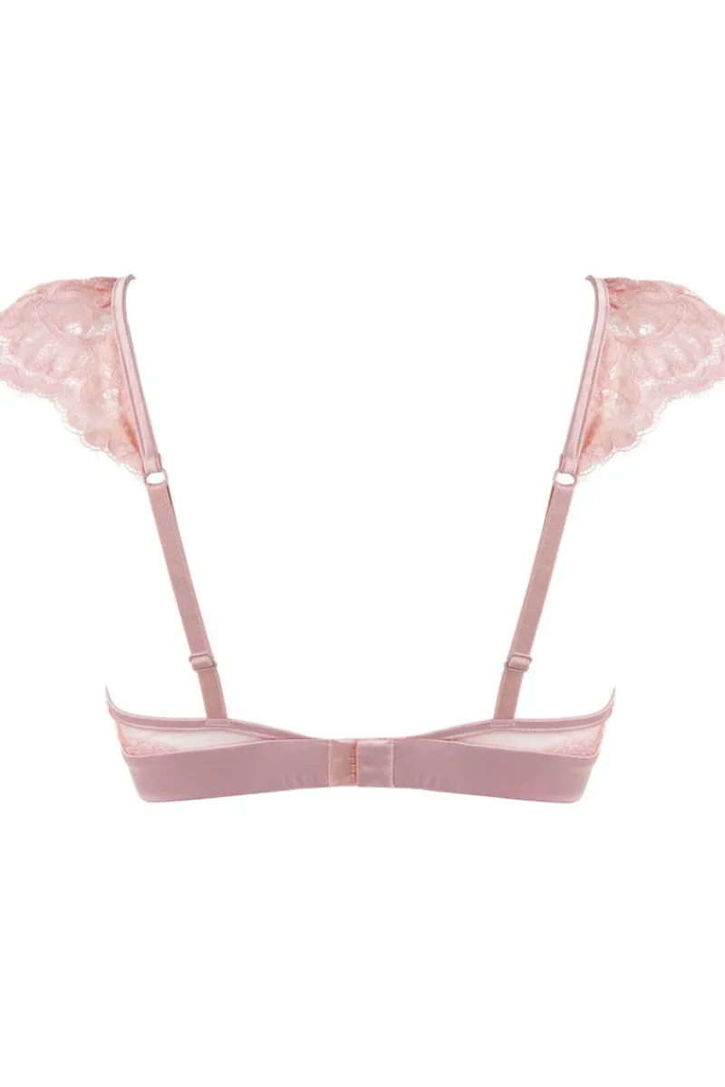 Wireless Bras | Triangle Bras>Prelude Marlene Triangle Bra with Swarovski Crystals in Pink