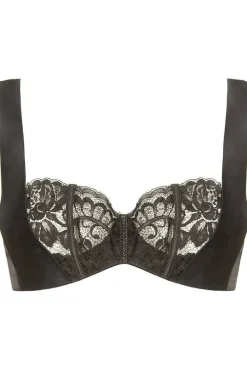 Underwired Bras>Prelude Marlene Underwired Bra with Swarovski Crystals in Black