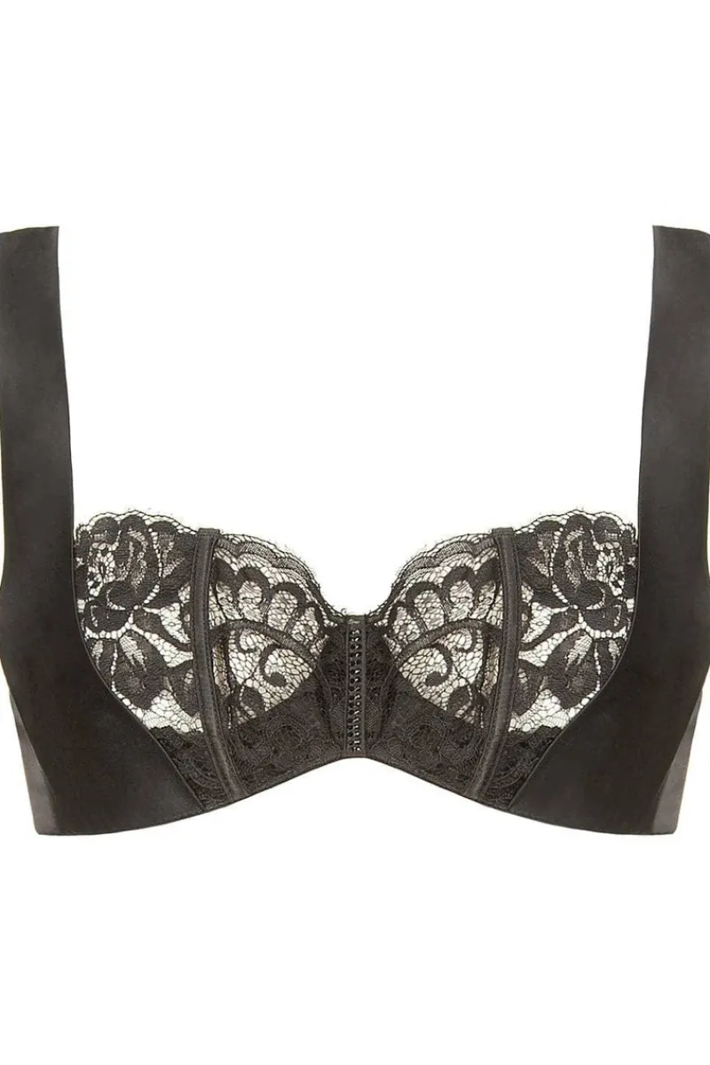 Underwired Bras>Prelude Marlene Underwired Bra with Swarovski Crystals in Black