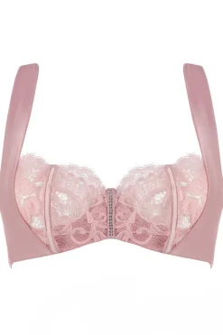 Underwired Bras>Prelude Marlene Underwired Bra with Swarovski Crystals in Pink