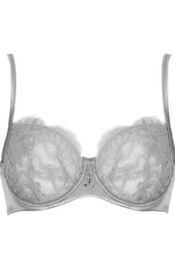 £30 And Under | Balconette Bras & Demi Bras>Prelude Marlene Underwired Bra with Swarovski Crystals in Grey