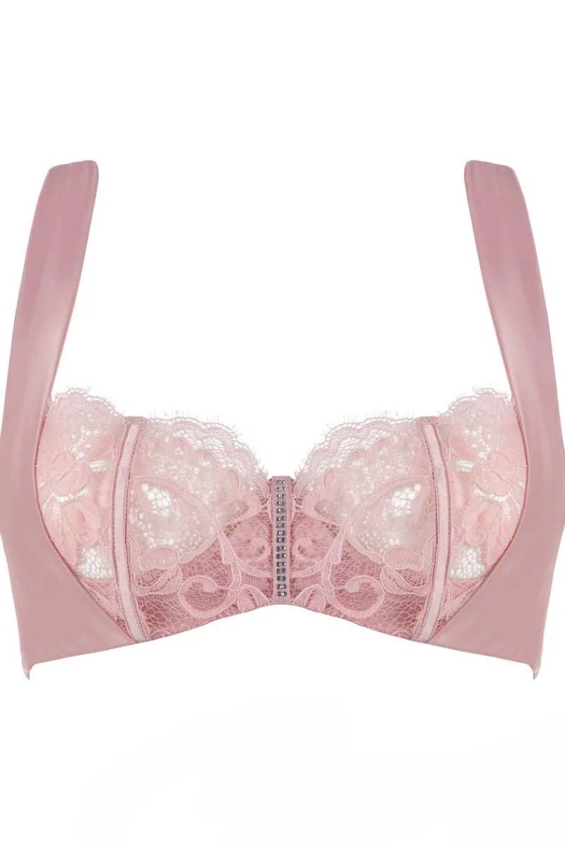 Underwired Bras>Prelude Marlene Underwired Bra with Swarovski Crystals in Pink