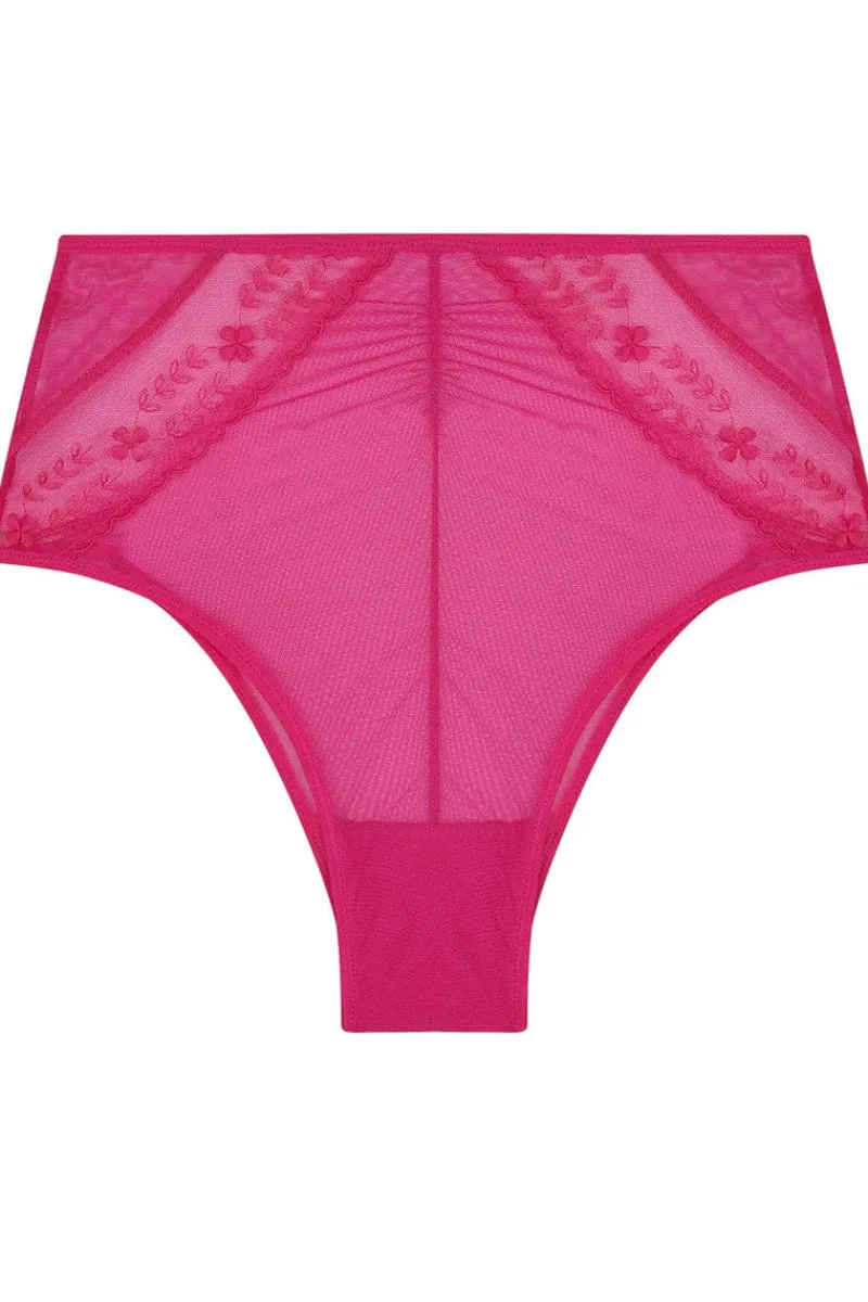£30 And Under | Luxury French Lingerie>Simone Pérèle Marthe High Waist Brief, Size 1 (UK 8-10) Pink