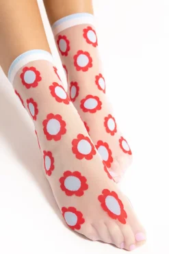 £30 And Under | Sheer Lingerie>FiORE Mia Socks 20 Denier OffWhite
