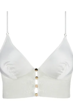 Silk Nightwear | Pyjama Tops>Aubade Midnight Whisper Silk Bralette Opale