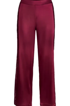 Silk Nightwear | Pyjama Pants & Shorts>Aubade Midnight Whisper Silk Trousers Crimson Red