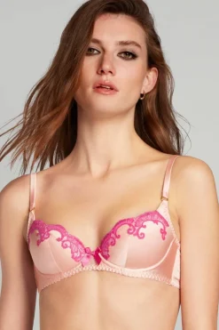 Plunge Bras | Underwired Bras>Agent Provocateur Molly Plunge Bra Pink