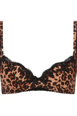 Plunge Bras | Underwired Bras>Agent Provocateur Molly Plunge Bra Leopard