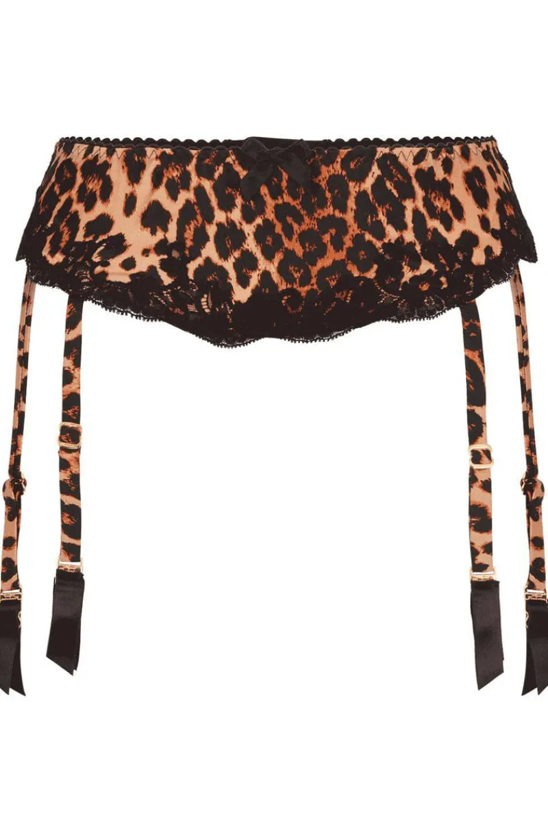 Suspender Belts | Suspender Belts>Agent Provocateur Molly Suspender, Size 2 (UK 8) Leopard